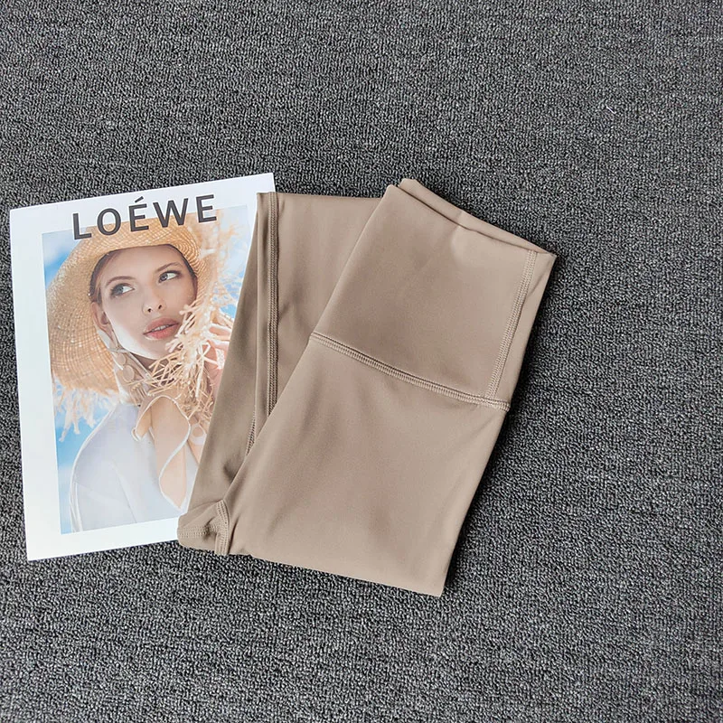 Hochgeschnittene Leggings mit Naked-Feeling für Damen, Fitness, Laufen, Yoga, Gym, enge Leggings, bequeme Trainingsleggings – Detail 8