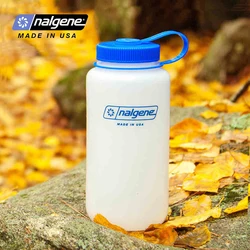 Nalgene Milky White HDPE Water Bottle Wide Mouth 550ml-1.5L Durable Leakproof Cup for Hiking Camping Travel Sports Outdoor