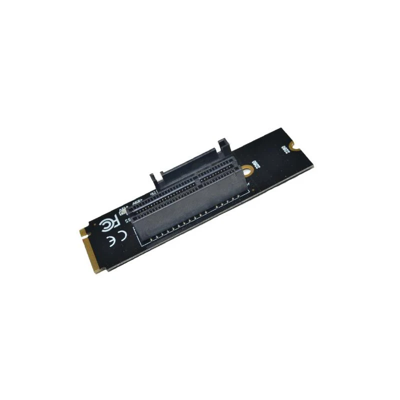 NGFF M.2 to PCI-E 4X Adapter Card M2 M Key to PCIe X4 Adapter with LED Indicator SATA Power Adapter Card for Bitcoin Mining