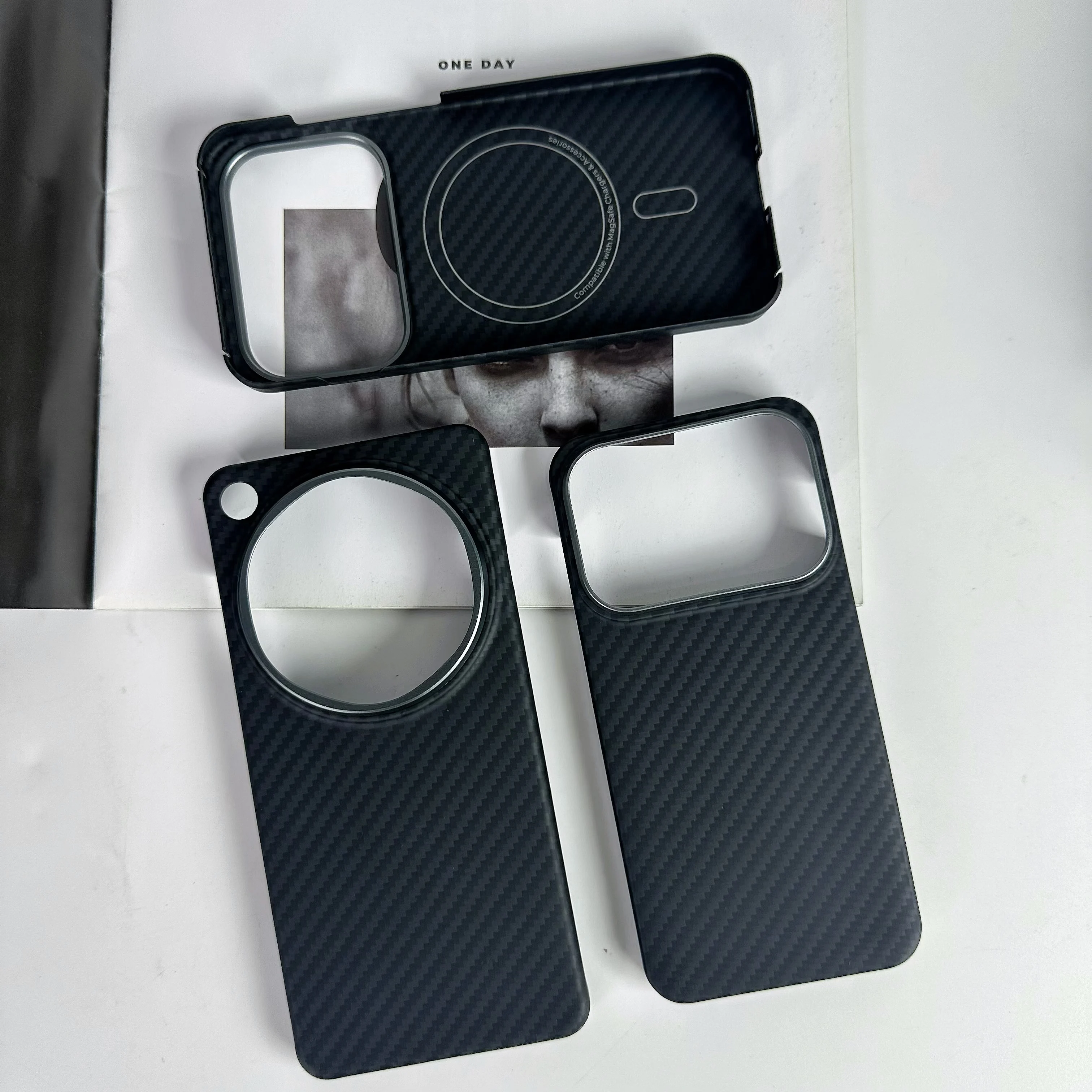 For OPPO Find X9 Ultra/X9s PRO Aramid Fiber Magnetic Case BLACK Ultra Thin Shock Absorbing Protective Cover with Precision Fit