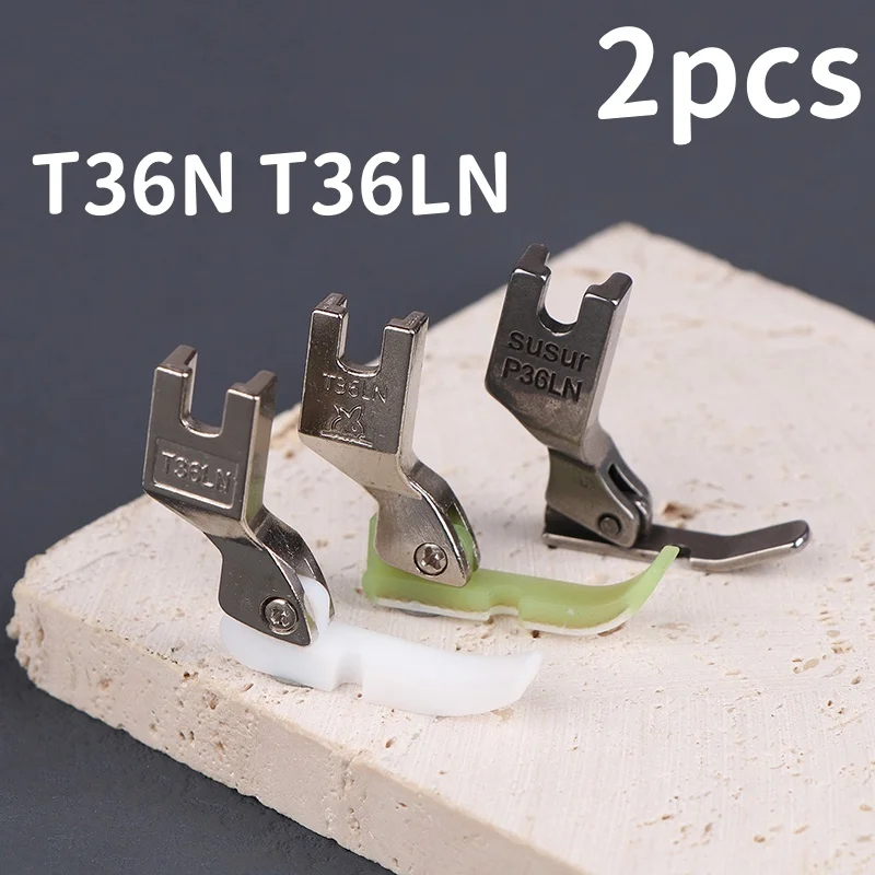 T36N T36LN Narrow Zipper Foot with Plastic Bottom Fit for All of Industrial Single Needle Lockstitch Sewing Machine Accessories