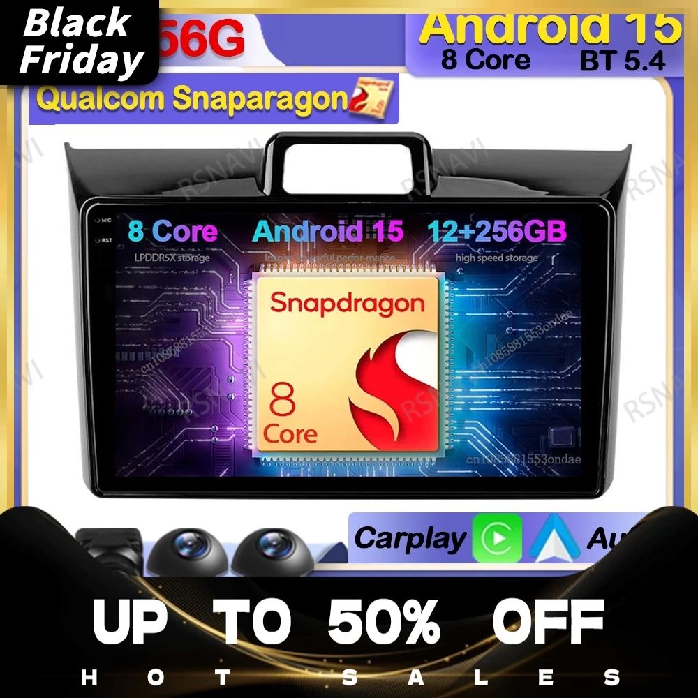 Car Radio Android 15 For Toyota Corolla Axio 2 Fielder 3 E160 2012 - 2021 BT Navigation Qualcomm 5G WIFI GPS Multimedia 4G LTE