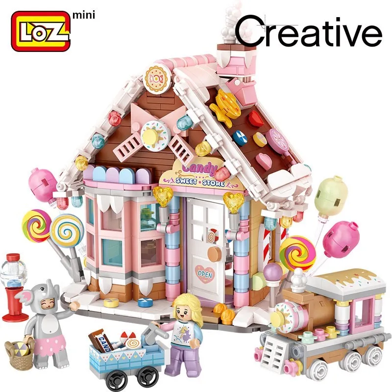 LOZ Candy House Children\'s Building Model Decoration Building Blocks Assembled Toys Puzzle Boys and Girls Birthday Gifts