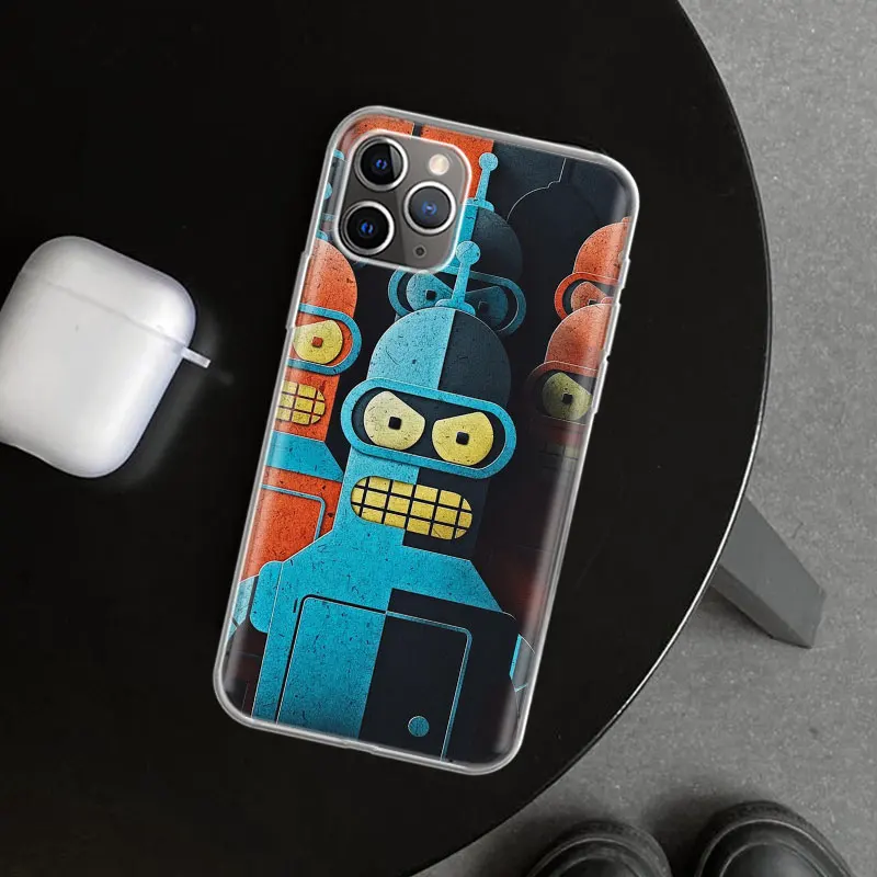 Cartoon F-Futuramas Phone Case Cover for iPhone 11 12 13 14 15 16 Pro Max Apple X XS XR 7 Plus 8 + Art Customized Fundas 11 14 1