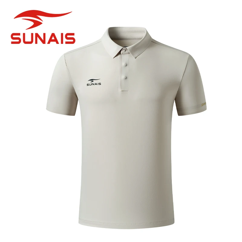 

SUNAIS Men's Casual Polo Shirt Breathable Elastic Fabric Short Sleeve T-Shirt for Sports & Office 630629