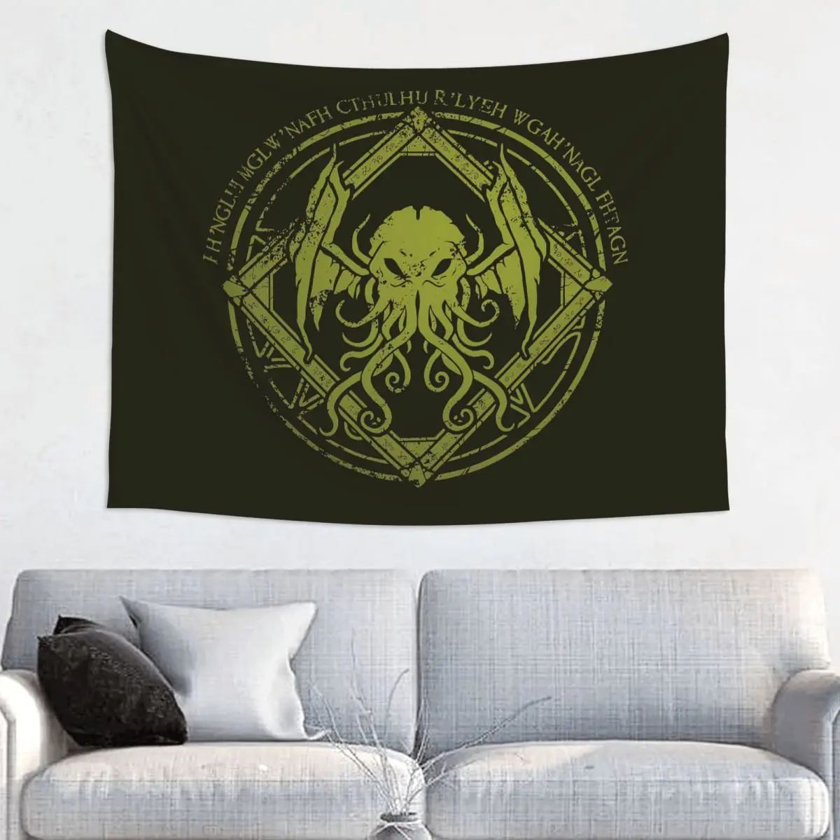 Lovecraft Mythos Monster Cthulhu Tapestry Home Decor Custom Hippie Wall Hanging Tapestries for Bedroom