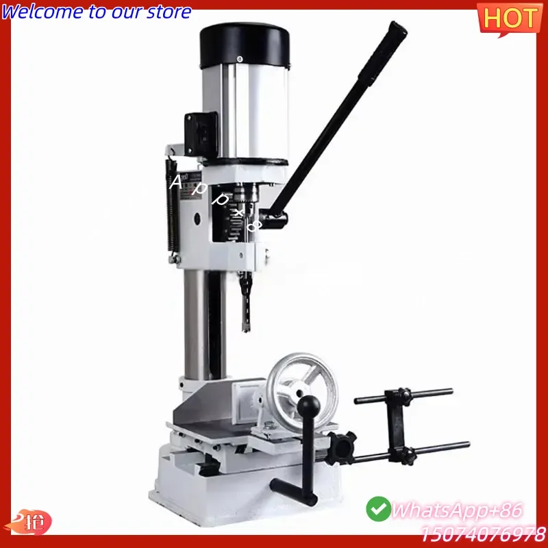 2026 Portable Woodworking Tenon Chisel Mortiser Machine with Strong Stability Bench Wood Drill and Door Lock Motor-Core