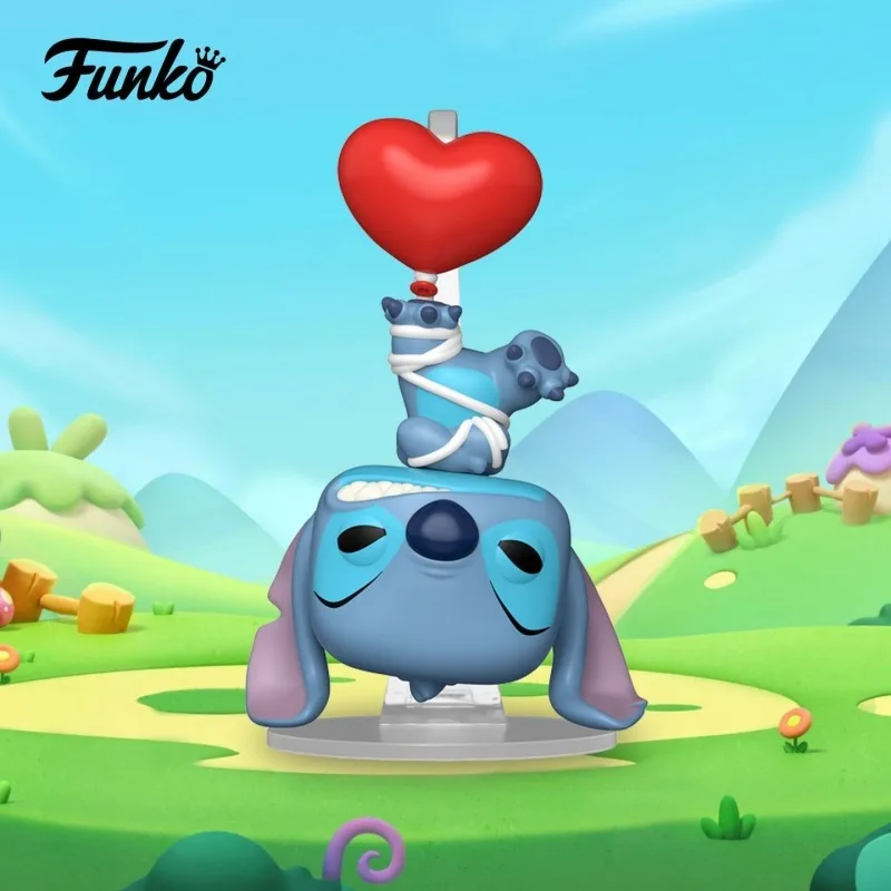 Original Funko Pop Disney #1709 Stitch with Heart Balloon Lilo & Stitch Limited Edition Figure Trendy Collectible Ornament Gift - view 2