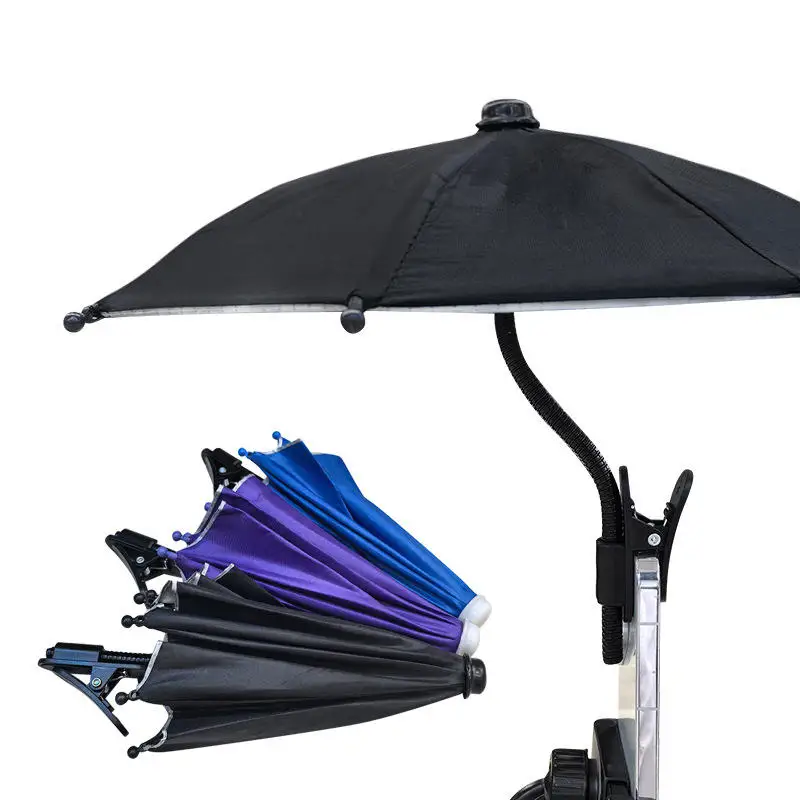 Bending Design Car Mobile Phone Sunshade Anti-glare with Clip Cell Phone Umbrella Adjustable Non-slip Auto Phone Bracket