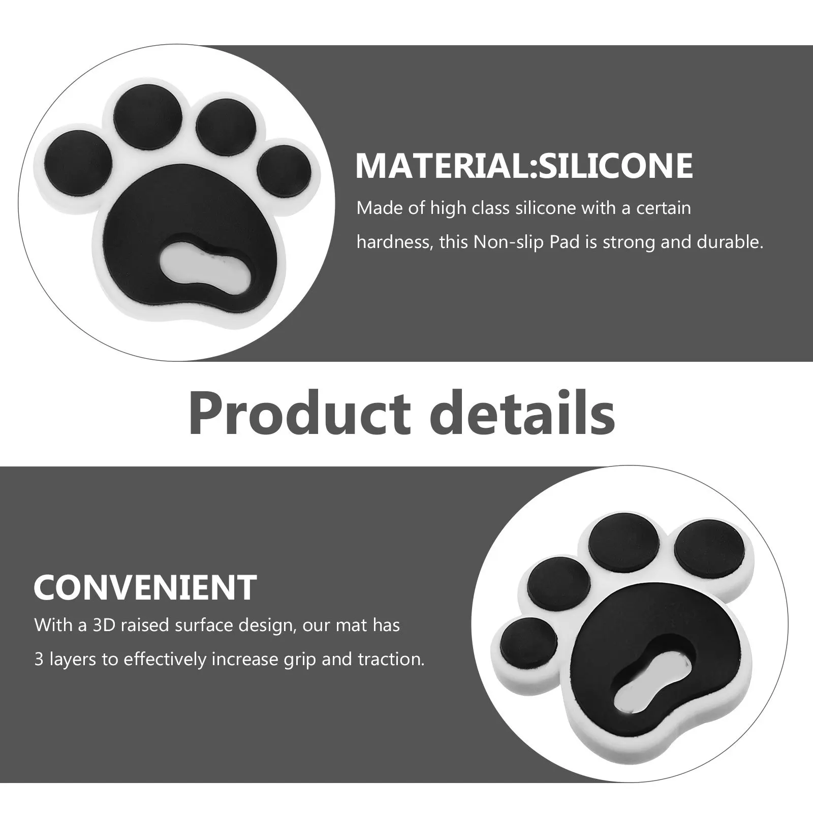 4 قطعة منصات سطح السفينة على الجليد المضادة للانزلاق وسائد ثلاثية الأبعاد أثار سطح قبضة الجر الرياضة في الهواء الطلق ستومب وسادة ستومب وسادة التزلج على الجليد #2