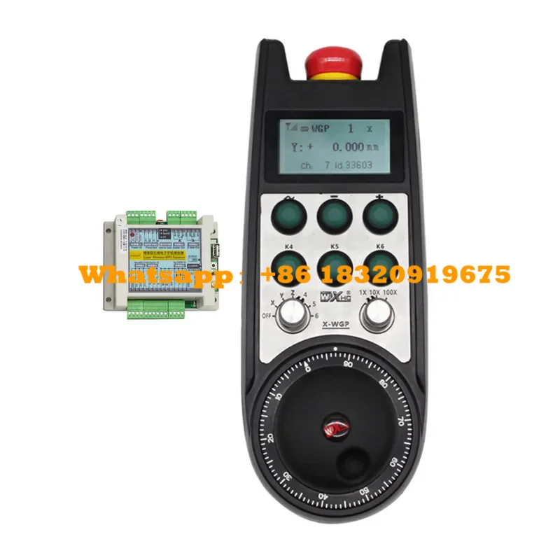 Siemens CNC System Dedicated Wireless Electronic Handwheel Real-Time Coordinate Display Supports PLC Ethernet Connection 6axis