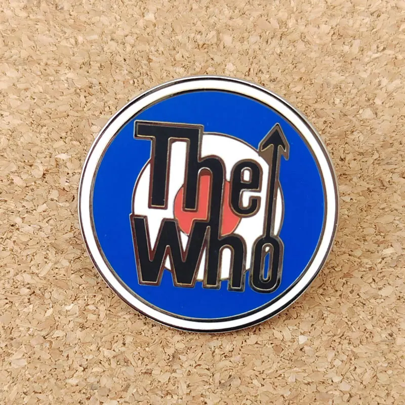 The Who Rock Band Enamel Pin Lapel Pin for Clothes Brooches on Backpack Briefcase Badge Jewelry Decoration Gifts for Friend