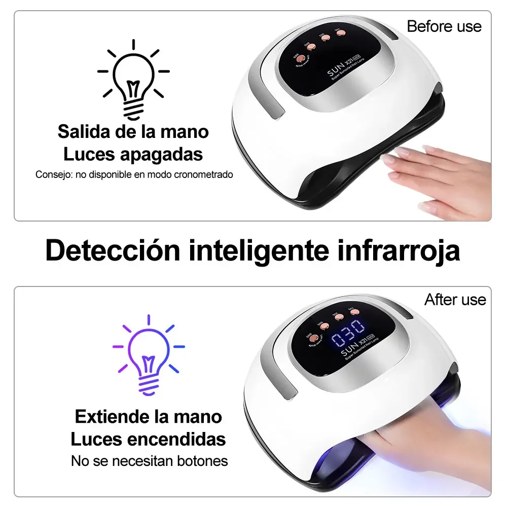 72 Leds UV-Nagellamp Professionele Nageldroger Met 4 Timer Instelling Sneldrogende Manicure Lamp Voor Het Uitharden Van Alle Nagels Gel Nail Art