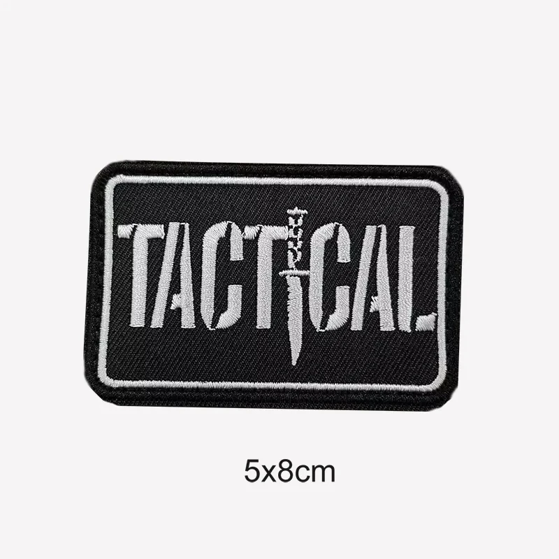 Edward Pirate Beard Embroidery Patches Trident Red Heart Hook&Loop Patch Tactical Armband Morale Badges on Backpack Hats Sticker