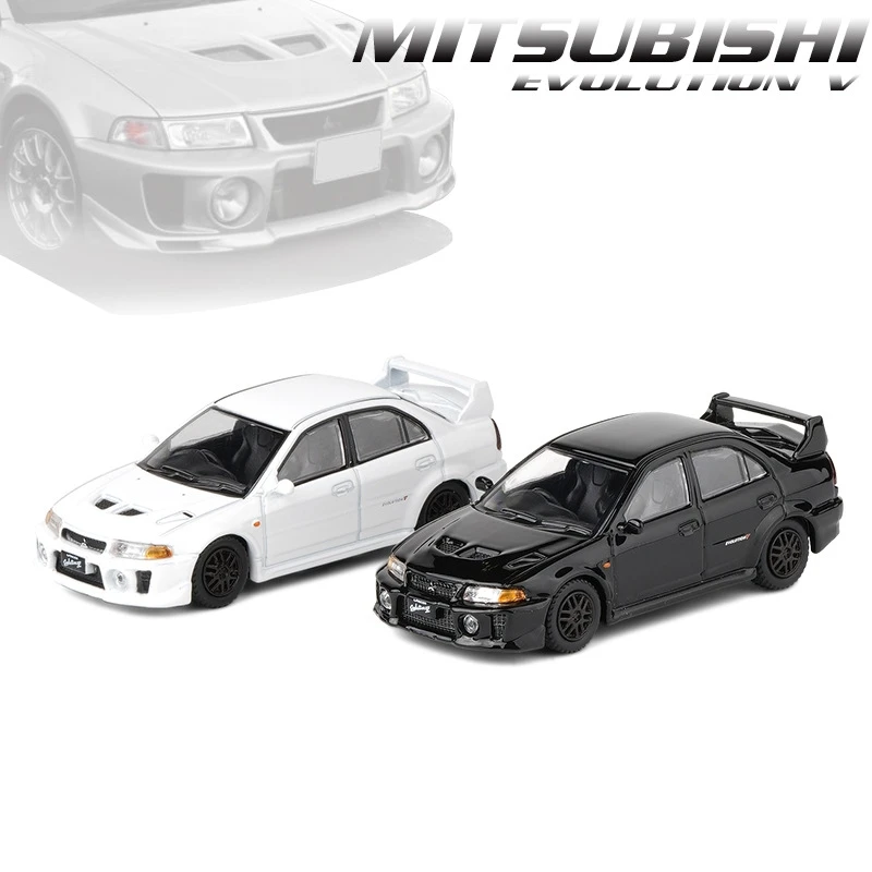 1:64 Mitsubishi Lancer Evolution V EVO 5 Toy Car 1/64 JKM Diecast Metal Super Sport Vehicle Model Miniature Collection Gift