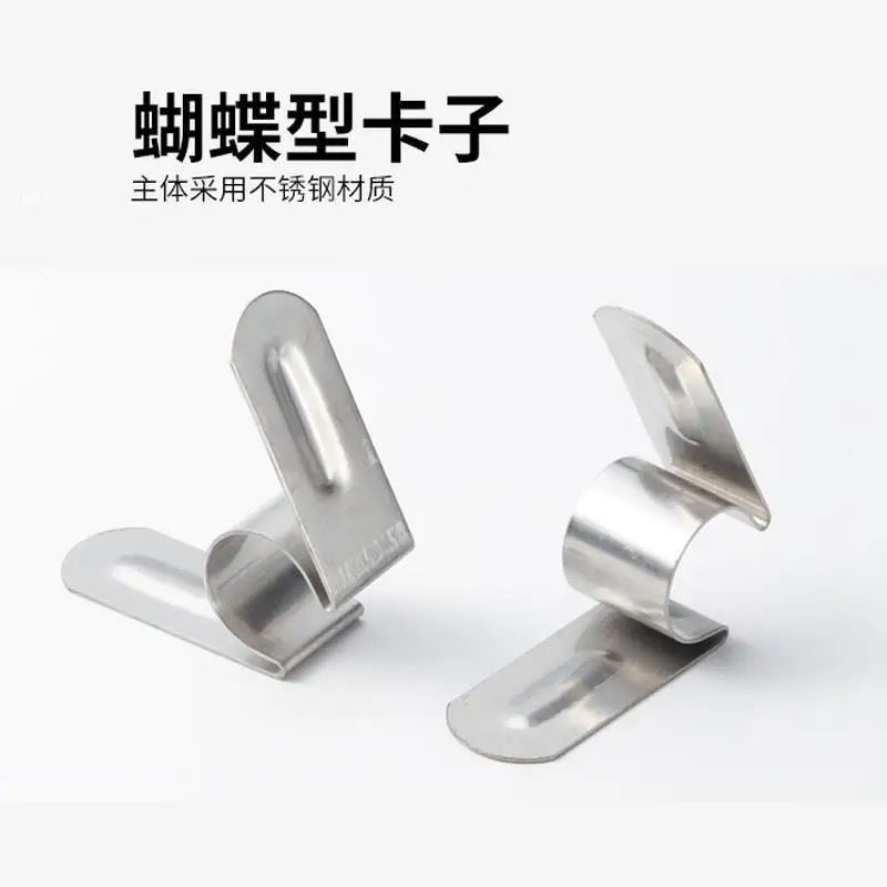 Silicon carbon rod butterfly clip heating rod wiring fixture conductive strip aluminum strip clamping accessories