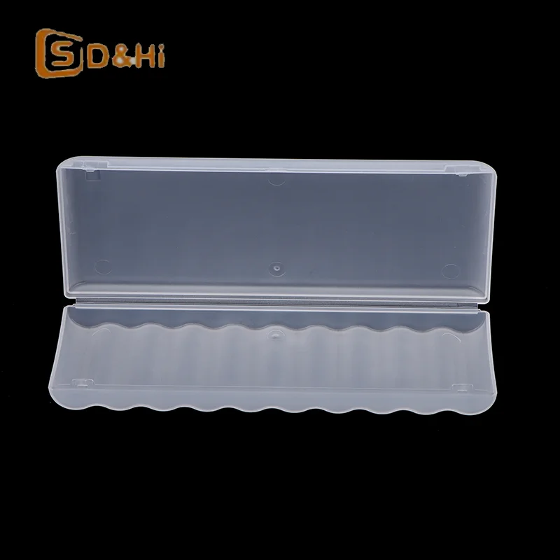 10 Slot Portable Transparent Plastic Battery Storage Box Hard Container Holder Case For AAA/AA Battery Organizer Accessories