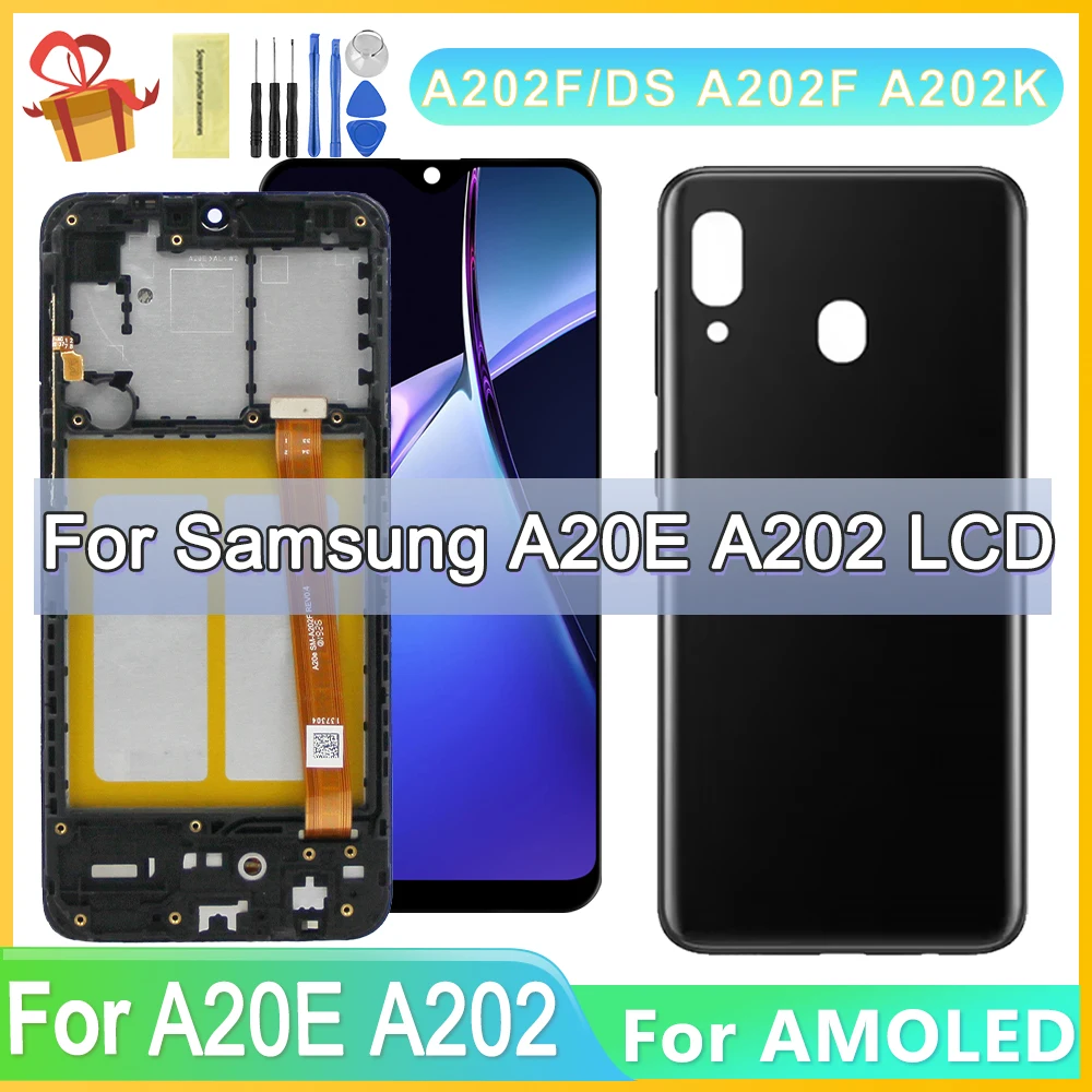 5.8\'\' NEW OEM For Samsung Galaxy A20e A202 LCD A202F A202K Display Touch Screen Digitizer Assembly Replacement for Samsung A20E