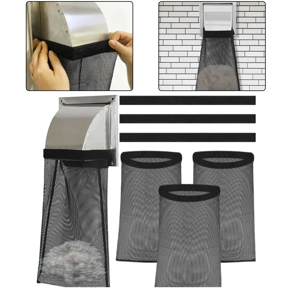 For Outdoor Use Black Vent Dust Filter Bags Dryer Vent Lint Catcher Bags Cleaner Bag Quick Attachment And Removal