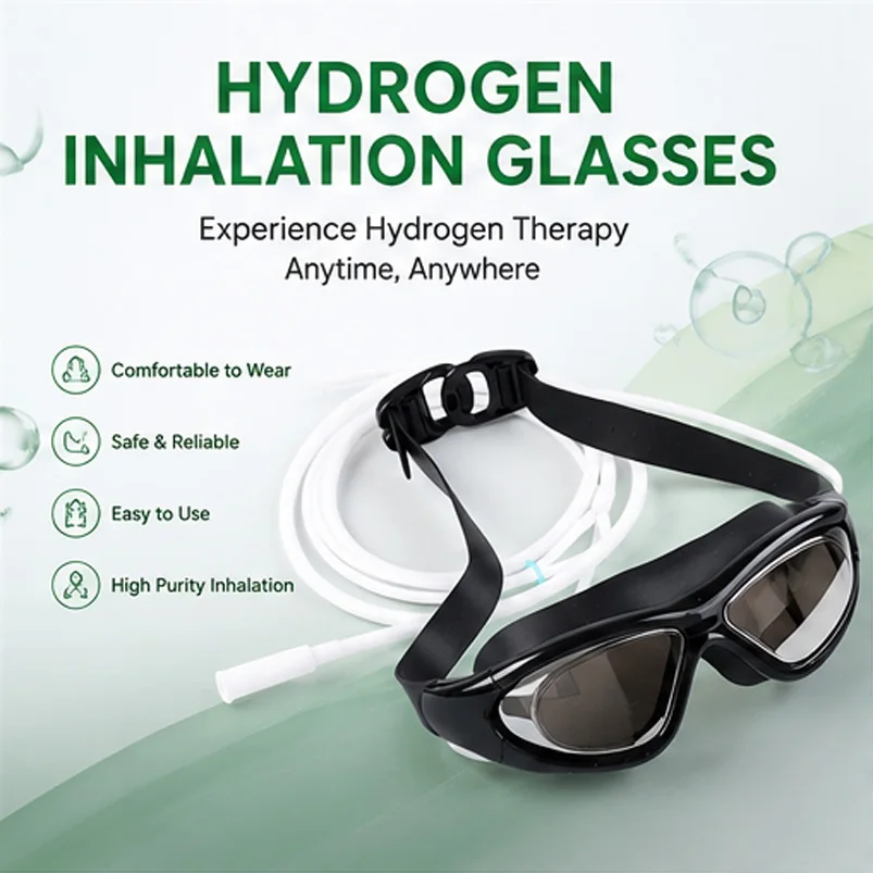 Masque oculaire à hydrogène, ensemble de canules nasales, accessoires d'inhalation de H2 pour générateur d'hydrogène et d'oxygène, masque respiratoire nasal.