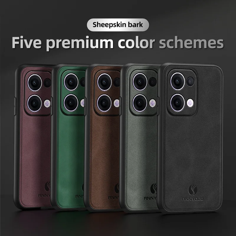 Coque rigide en cuir PU avec plaque magnétique intégrée, coque arrière antichoc, Oppo Reno 13 5G, CPH2689