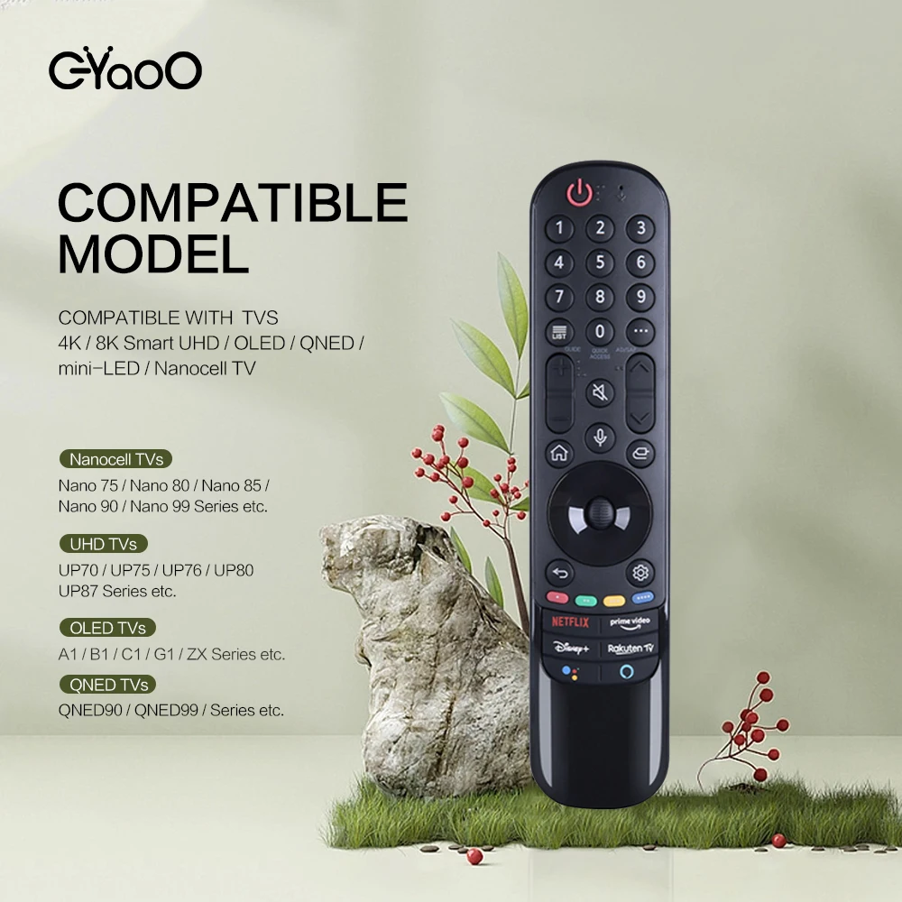 MR21GA Replace for 2021 Magic Remote with Pointer Voice Function Replacement for UHD OLED QNED NanoCell 4K 8K Smart TV