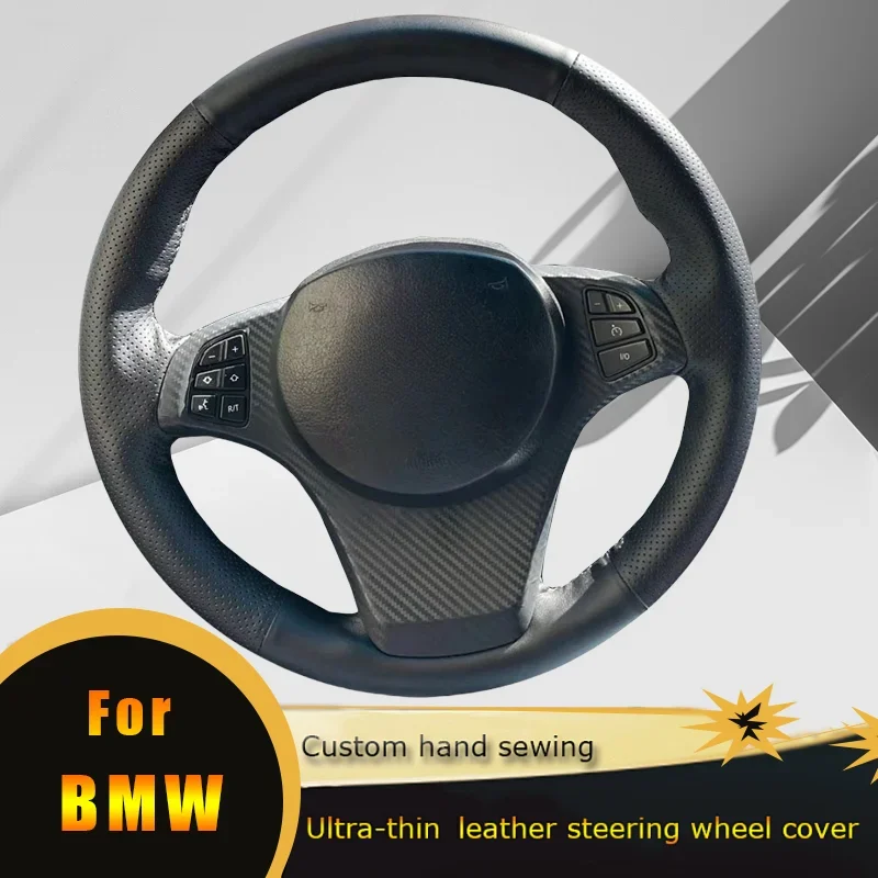 

DIY Car Steering Wheel Cover Non Slip Perforated Microfiber Leather For BMW E83 X3 2003-2010 E53 X5 2004-2006 Car Accessories