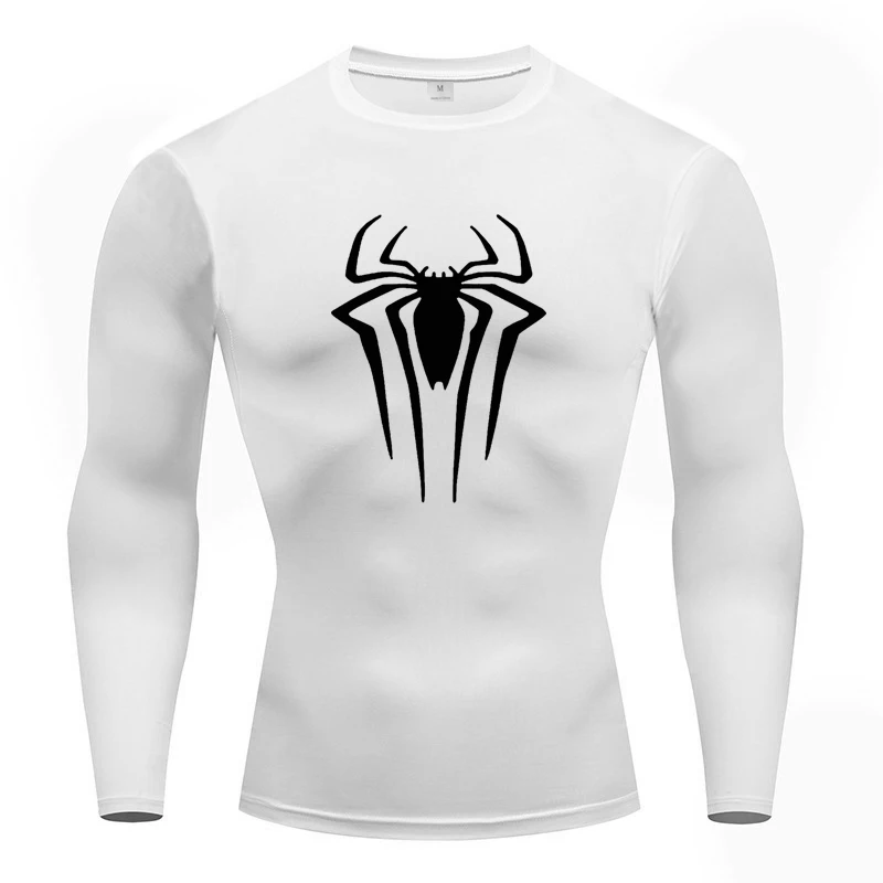 

Spider Men Sports Rashgard Long Sleeves T Shirt Athletic Compression Running Workout Bodybuilding Fitness Quick Dry T-Shirts
