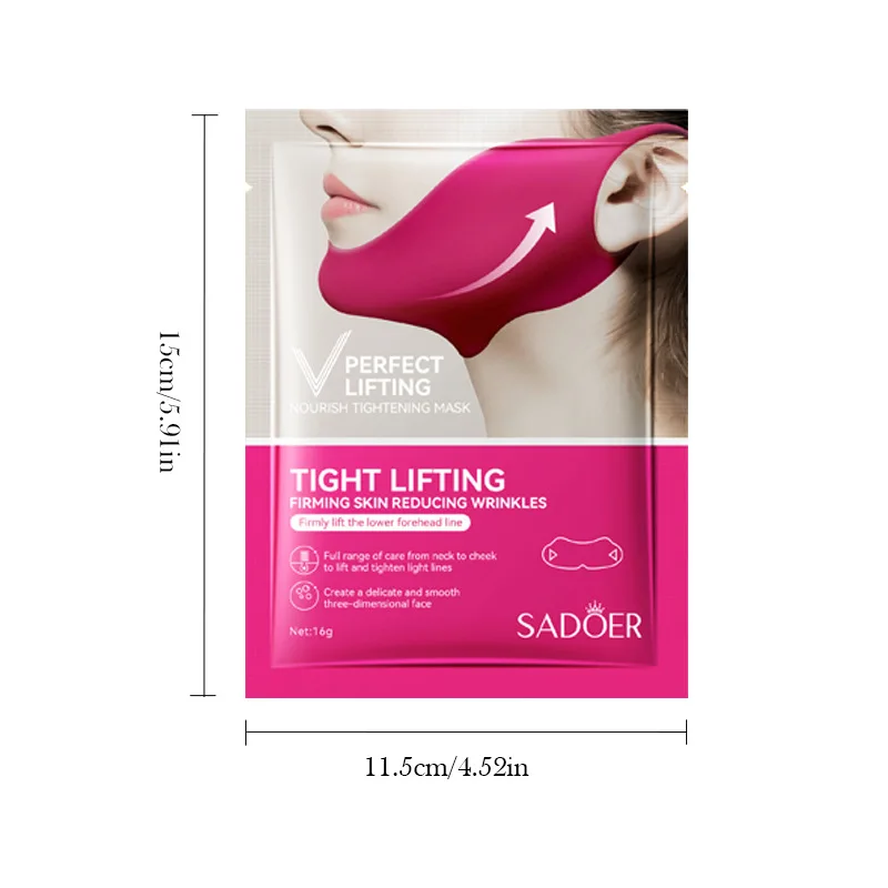 Facial Lifting Mask V Shape Face Firming Slimming Mask Chin Cheek Lift Up Bandage Remover Skin Care