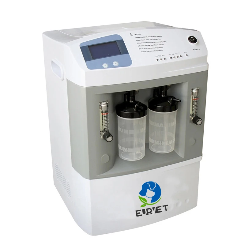 EUR PET Medical Device Veterinary Oxygenerator Portable LCD Display Oxygen Making Machine Oxygen Concentrator