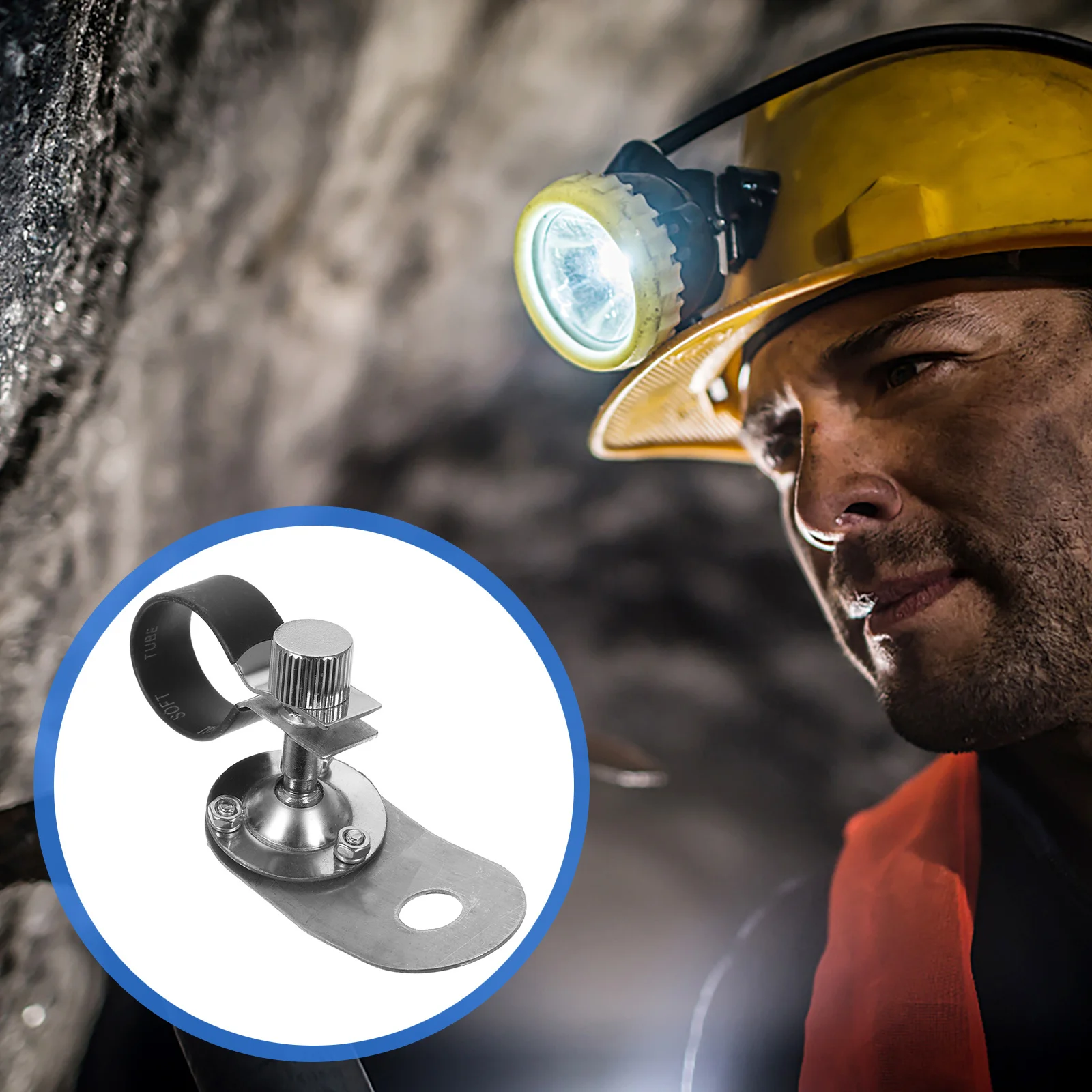 

Hard Hat Light Clip Mount Compatible 23-24Mm Lightweight Headlight Holder for Safety Fire Inspection Maintenance Hard Hat