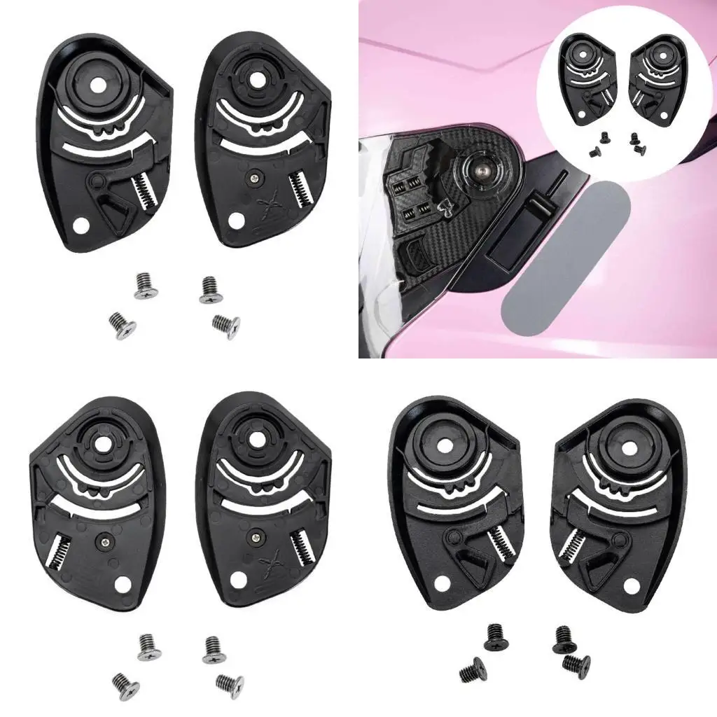 

02DE 1 Pair Up Helmets Shield Base Holder Replacement Parts for KYT Helmets Lens Fixing Base