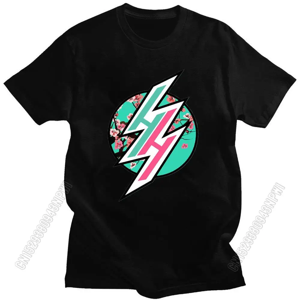 Japanese Anime T-Shirts Hentai Haven Logo Pattern Cotton Tshirt Meme Funny Oversized Black Unique Tshirts Mens