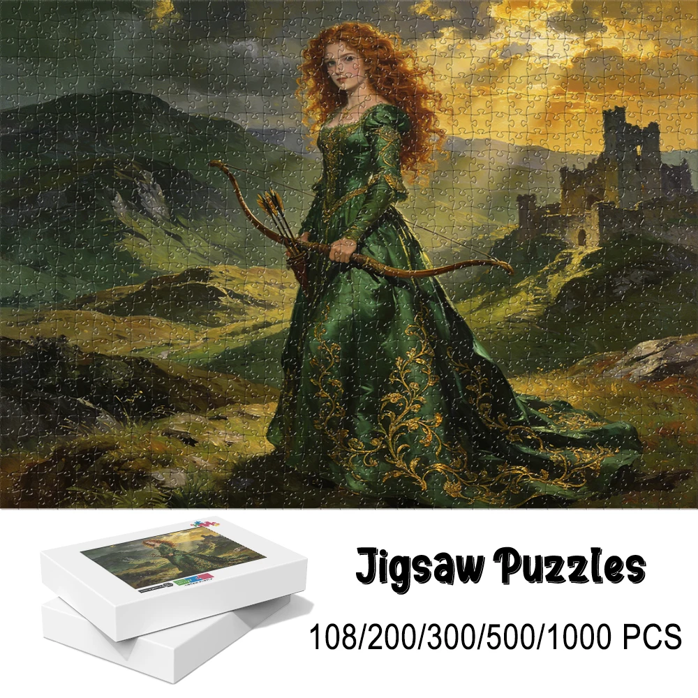 

Картина-пазл «Замок на Хайленд-Хилле» (Мерида) 108/200/300/500/1000 элементов - Искусство стрельбы из лука и золотого заката для коллекционеров