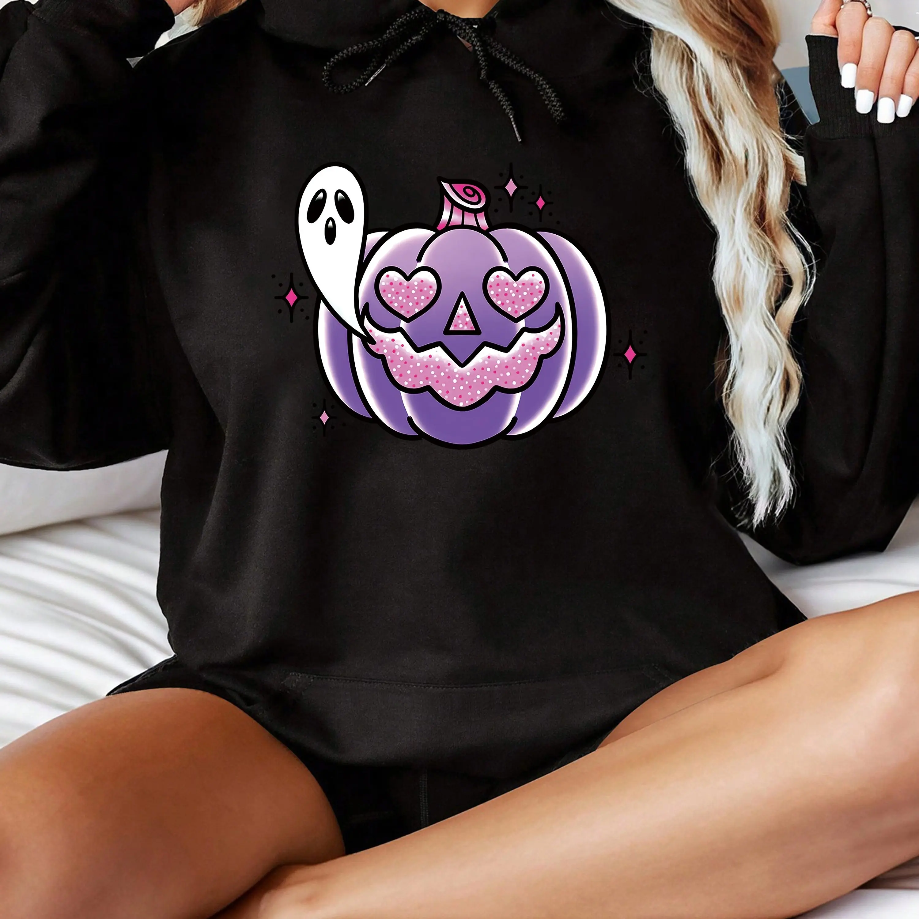 

Pumpkin Graphic Printing Autumn and Winter Cotton Men's and Women's Hoodies Casual Outdoor Street Sports Training Brand Trend