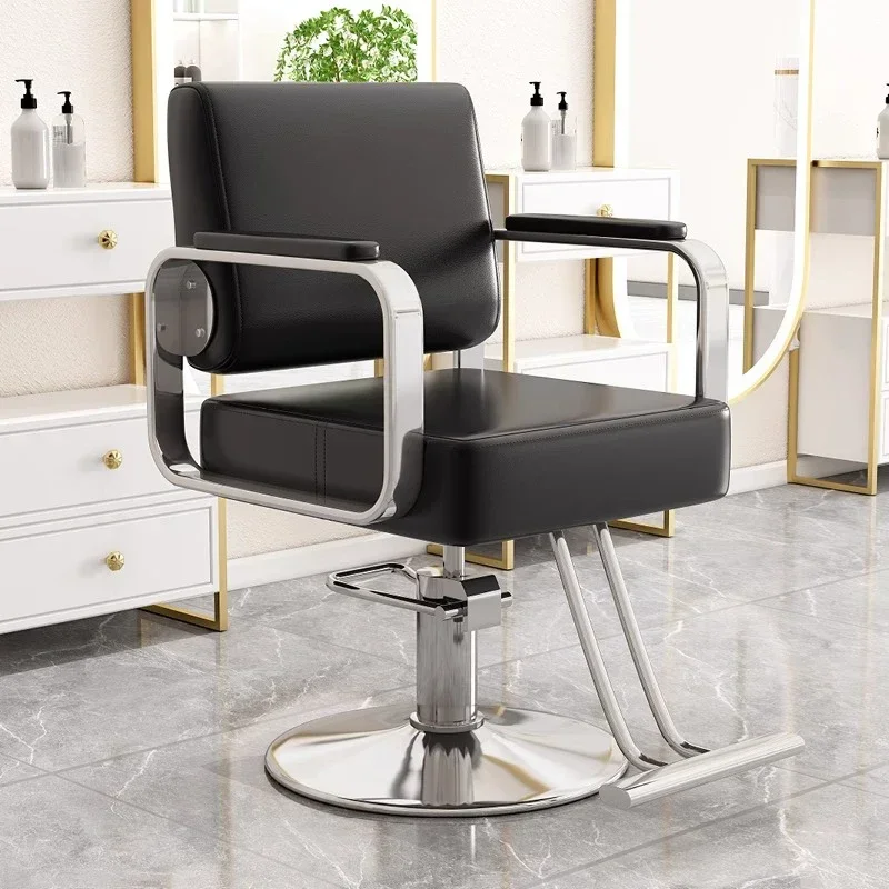 

Chaokuan Haircut Barber Chair Lifted Rotated High-end Barber Chair Hairdressing Shop Dyeing Silla De Barberia Salon Furniture