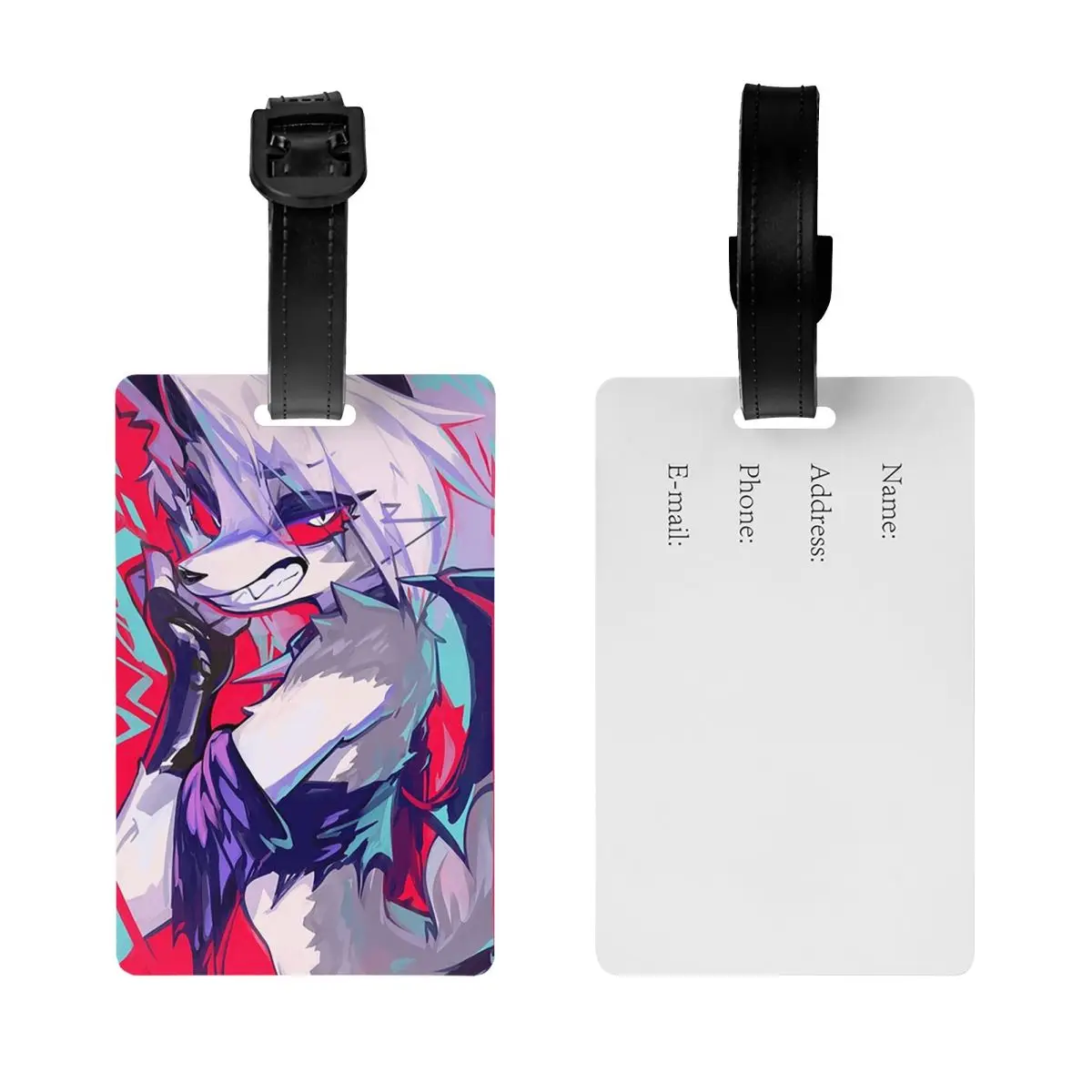 Loona Luggage Tags Suitcase Accessories Travel Baggage Boarding Tag Label Holder ID Name Address view 2