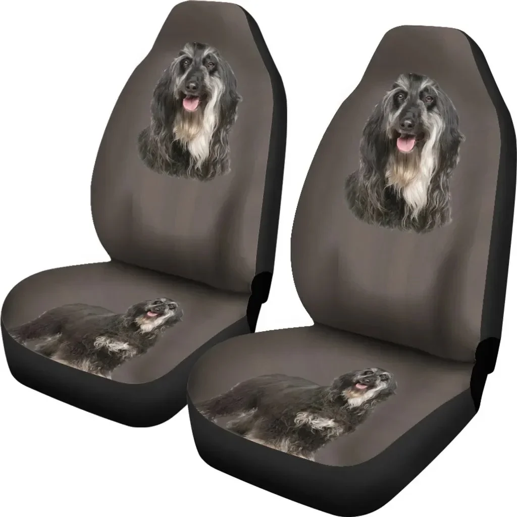 Cute Face Of Dog Printed Car Seat Covers