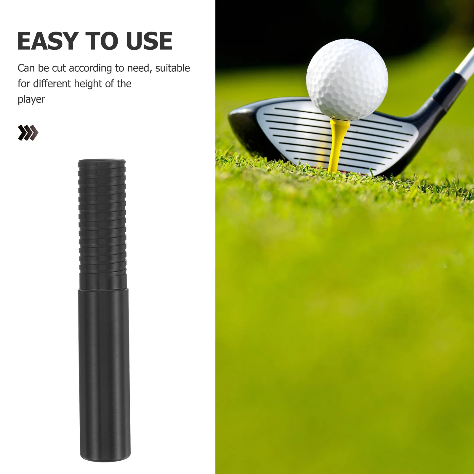 

Golfs Shaft Extension Portable Metal Extender Durable Stainless Steel Golf Club Supplies Golfs Shaft Extension