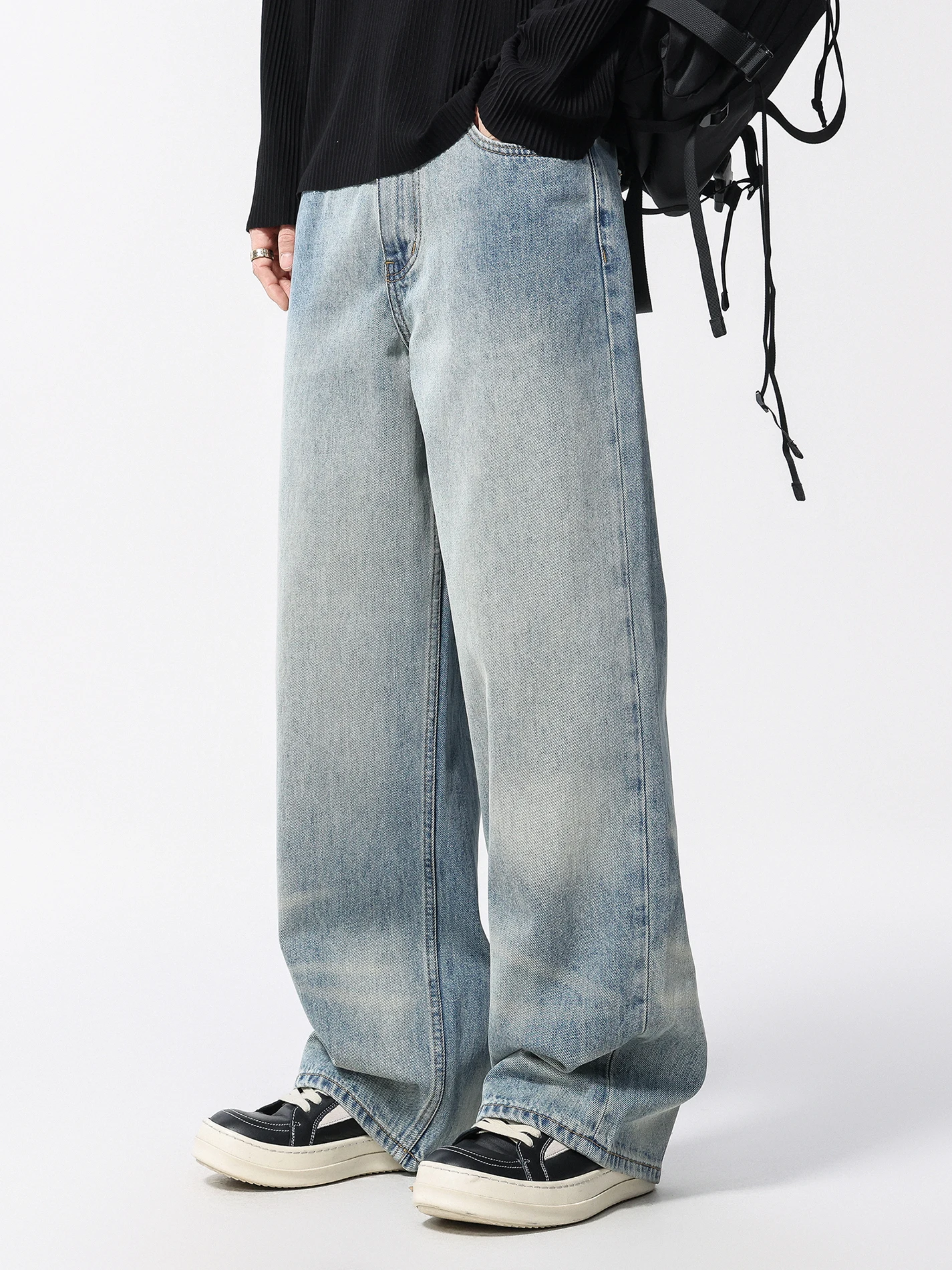 

Джинсы Bla Armada 2025: Новинка весенней коллекции, свободный крой, прямые штанины, роскошная текстура, молодежный стиль, износостойкие длинные брюки.