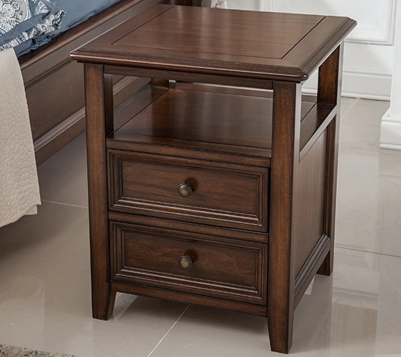 

#zSolid Wood Storage Cabinet Bedroom Furniture Storage Cabinet Simple Bedside Cabinet