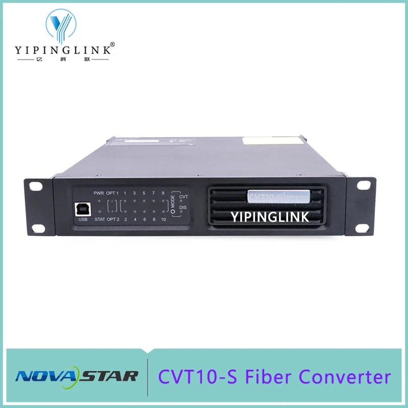 Novastar CVT10-S Fiber Converter Support VX1000 VX600 VX16S JR MCTRL4K NovaPro UHD With 10G OPT Port And 10 LAN Output