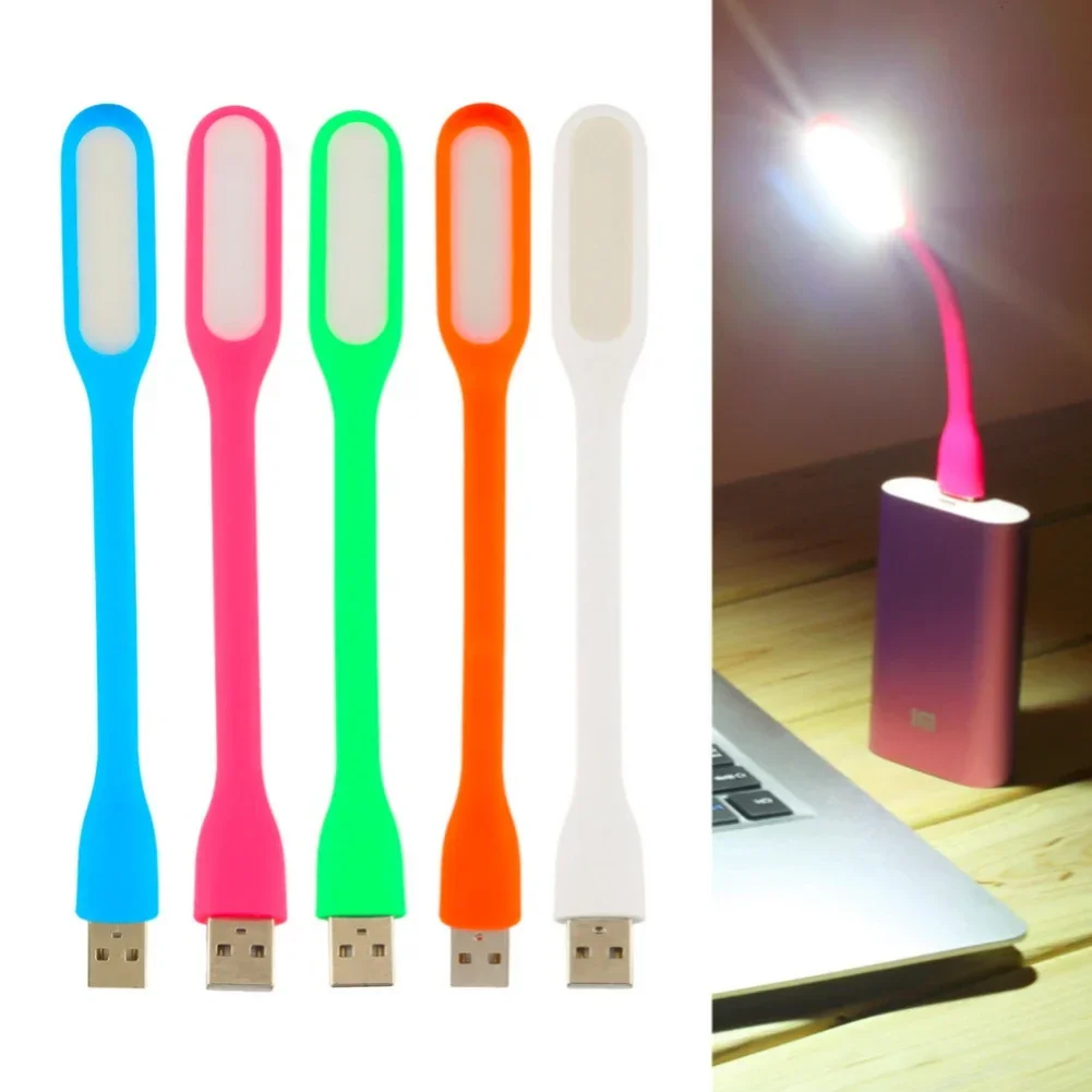 300pcs Mini 6 LED Book Lamp Portable USB Reading Camping Night Light Table Desk Lamps For Power Bank Computer Laptop Notebook PC