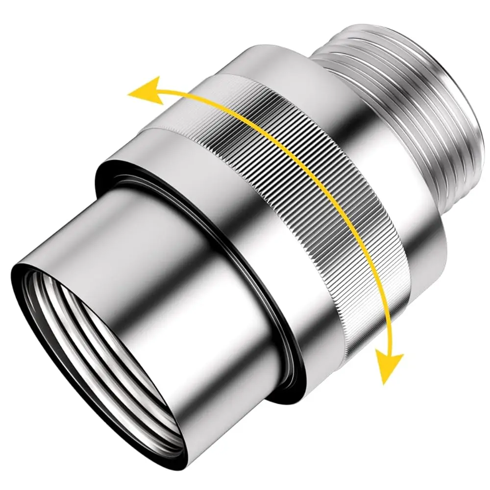 

Цельнометаллический запорный клапан для душевой лейки, регулирующий клапан потока воды G1/2 для ручного душа или биде-распылителя (хром)