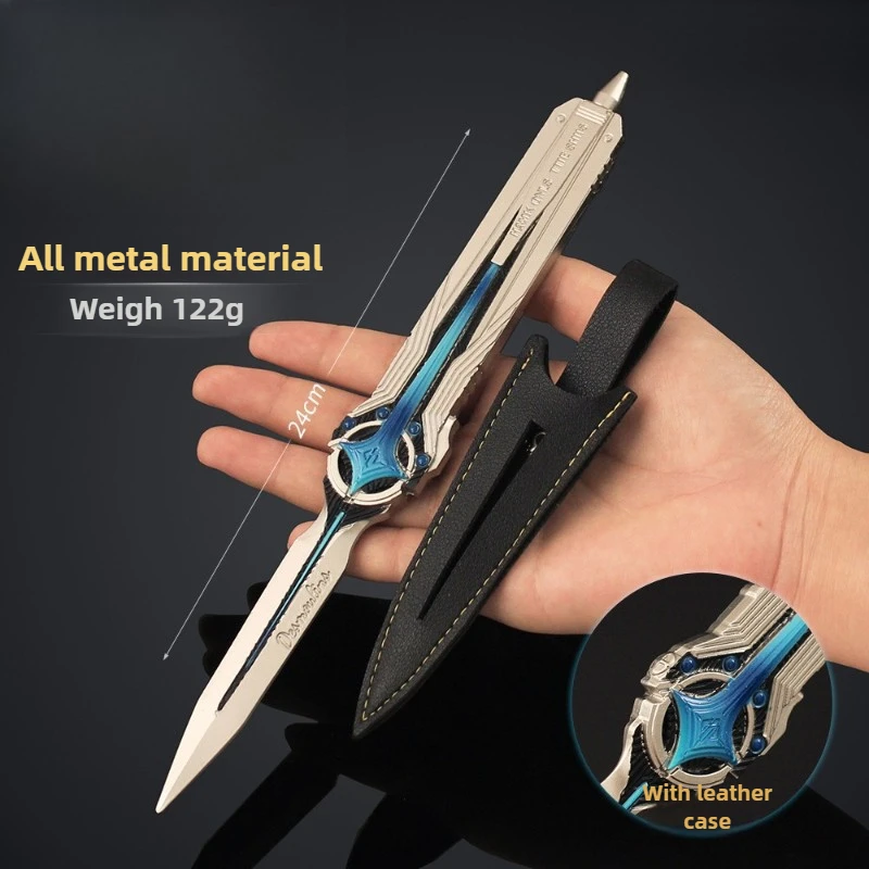 9.45in دلتا فورس لعبة الأجهزة الطرفية بولاريس سكين جيب الحافظة نموذج تأثيري التدريب السيف لعبة معدنية نموذج الحلي الصبي هدية