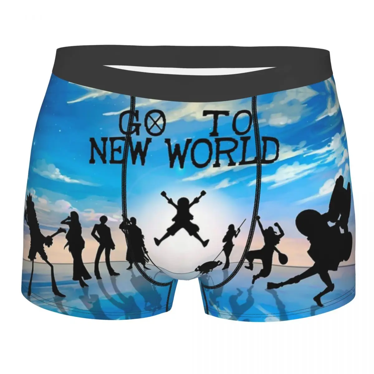 

Забавные шорты-боксеры New World, мужское нижнее белье, трусы из полиэстера для мужчин, большие размеры