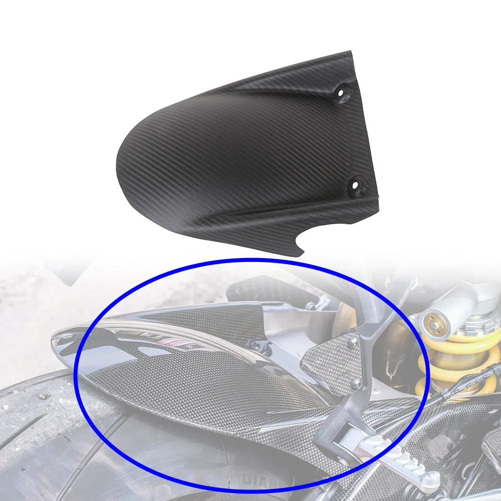 

for Aprilia RSV4 2009 2010 2011 2012 2014 2015 2016 2017 2018 Carbon Fiber Rear Hugger Mudguard Fender