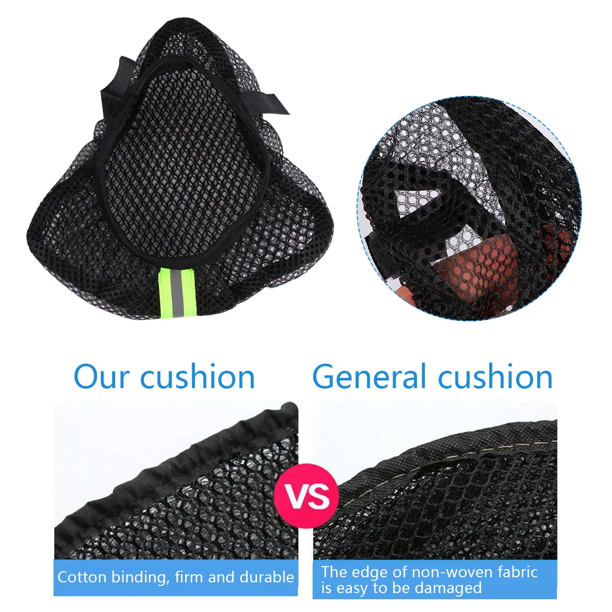

3 Pcs Seat Cover Sunscreen Cushion Ergonomic Pad Protection Lightweight Storage Riding Gifts Bike Seat Cover Accessories