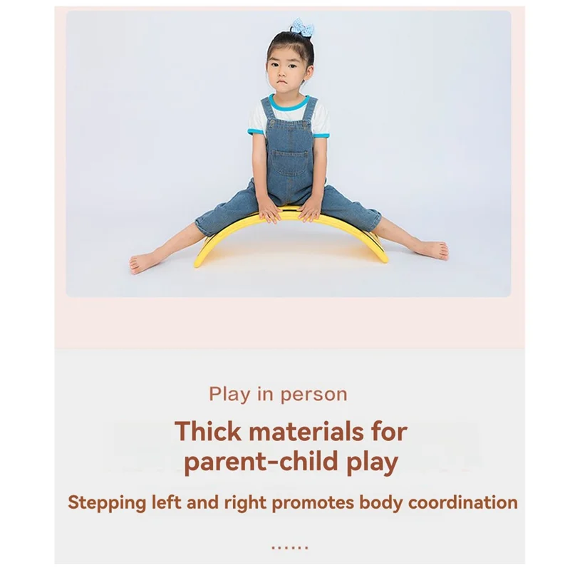 

-ABHW Children's Balance Board Indoor Smart Board Sensory Training Equipment Household Toys Bend Yoga Board Seesaw