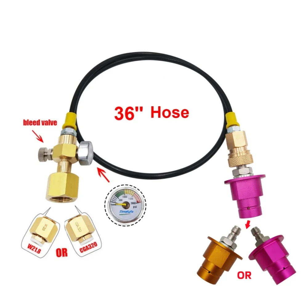 New Soda Quick Connect Terra DUO Art to External Co2 Tank Adapter W/1.5M or 0.9M Hose Kit Fit Sodastream